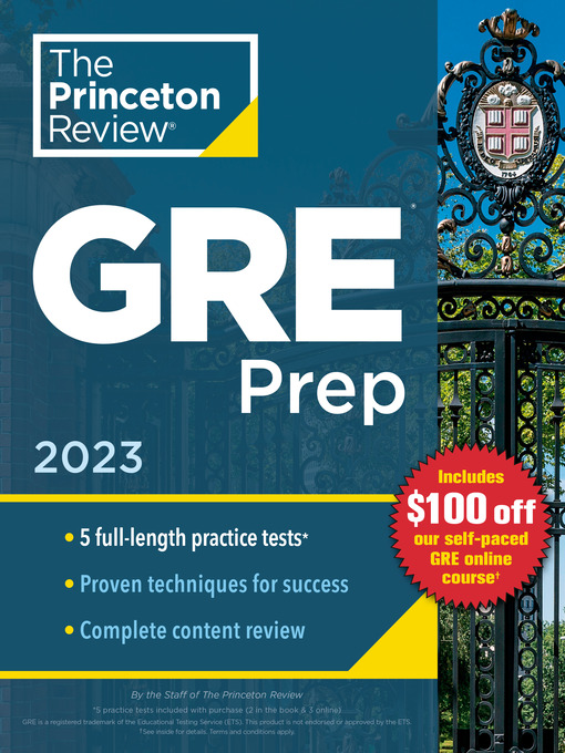 Title details for Princeton Review GRE Prep, 2023 by The Princeton Review - Wait list